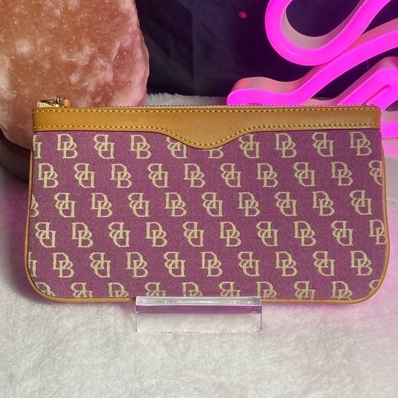Dooney & Bourke Handbags - COPY - EUC Vintage Dooney & Bourke Monogram Clutch - Plum